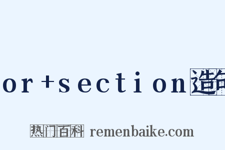or+section造句是什么意思的图片